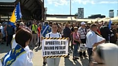 Demonstrierende am Mittwoch in Sarajevo