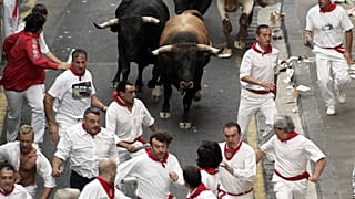 Stierhatz in Pamplona