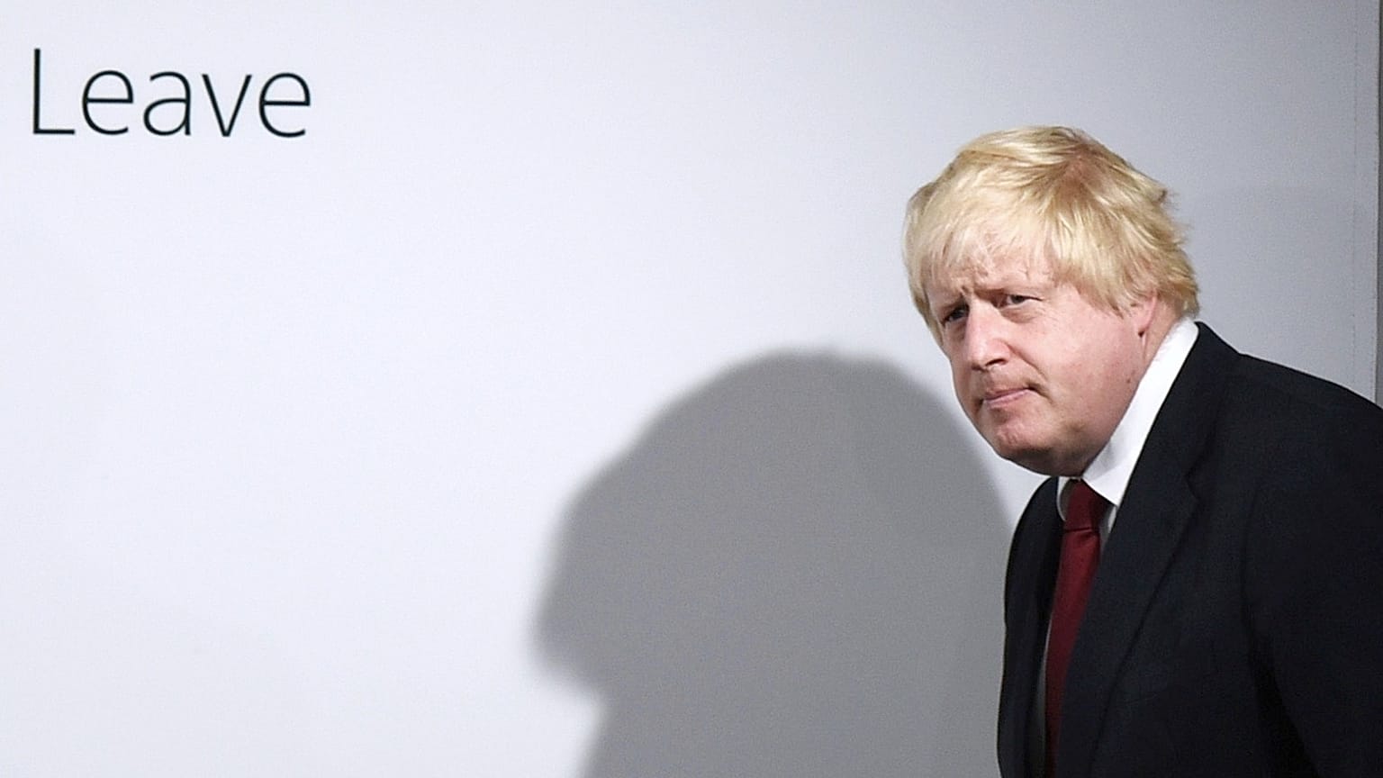 Boris Johnson arrives for a press conference at Vote Leave headquarters in London Friday, June 24, 2016