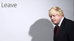 Boris Johnson arrives for a press conference at Vote Leave headquarters in London Friday, June 24, 2016