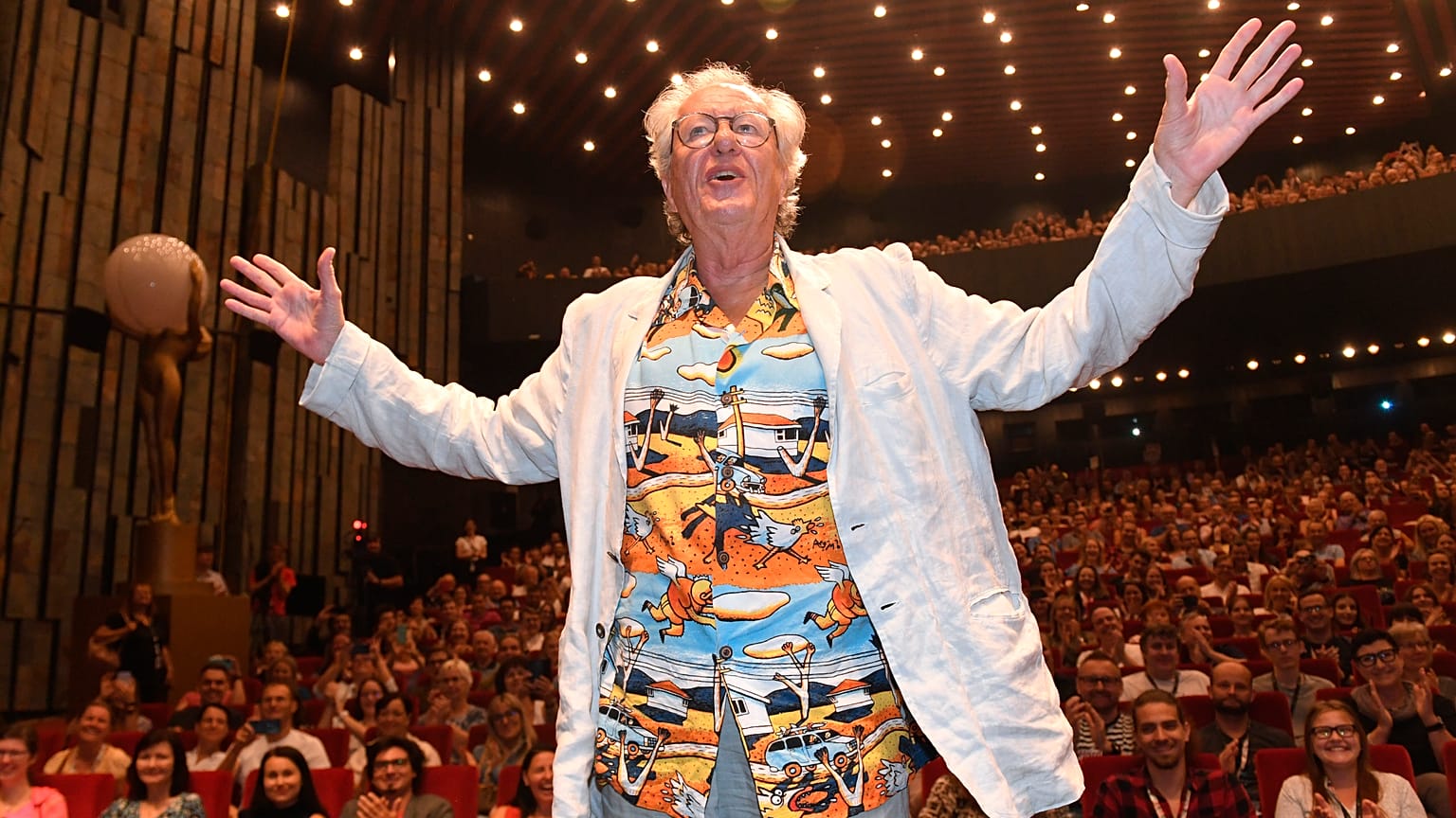 Australian actor Geoffrey Rush at 56th Karlovy Vary International Film Festival