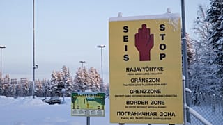 FILE:  Border zone signs are seen at the Finnish-Russian border in Salla, northern Finland