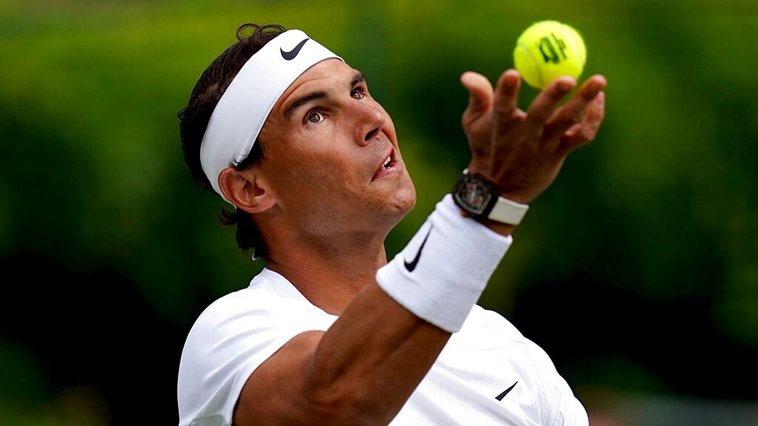 L'Espagnol Rafael Nadal lors du Giorgio Armani Tennis Classic au Hurlingham Club de Londres,