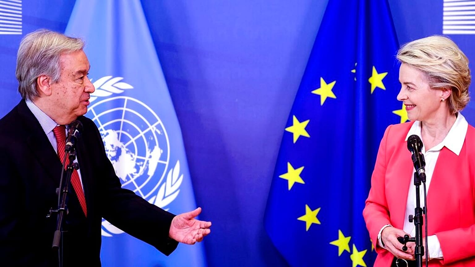 António Guterres és Ursula von der Leyen