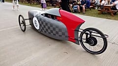 Image shows Northern Lights Motors electric 'car-bike'