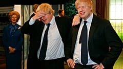 Die Wachsfigur von Boris Johnson im Londoner Wachsfigurenkabinett "Madame Tussaud's"