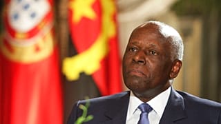 Jose Eduardo dos Santos, à Lisbonne le 10 mars 2009