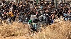 Ausschreitungen am Zaun von Melilla (24.06.2022)