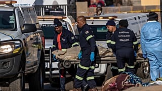 Crime scene in Soweto, 9th July