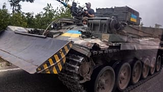 Ukrainische Soldaten an der Front in der Region Donezk