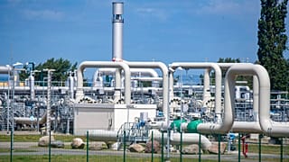 A view of pipe systems and shut-off devices at the gas receiving station of the Nord Stream 1 Baltic Sea pipeline in Lubmin, Germany, June 21, 2022