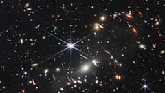 Cette image fournie par la Nasa lundi 11 juillet 2022 montre l'amas de galaxies SMACS 0723, capturé par le télescope spatial James Webb.