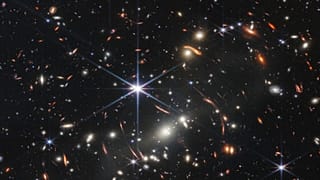 Cette image fournie par la Nasa lundi 11 juillet 2022 montre l'amas de galaxies SMACS 0723, capturé par le télescope spatial James Webb.