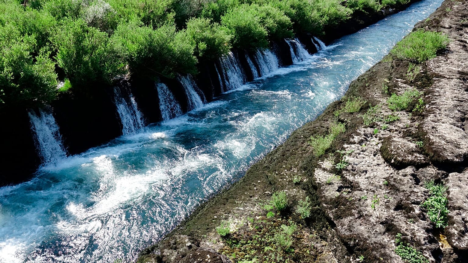 A Buna folyó a boszniai Blagaj környékén