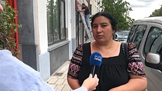 A housing crisis in Brussels has forced some people onto the streets.