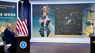 Президент США представляет первый снимок с телескопа "Уэбб"
