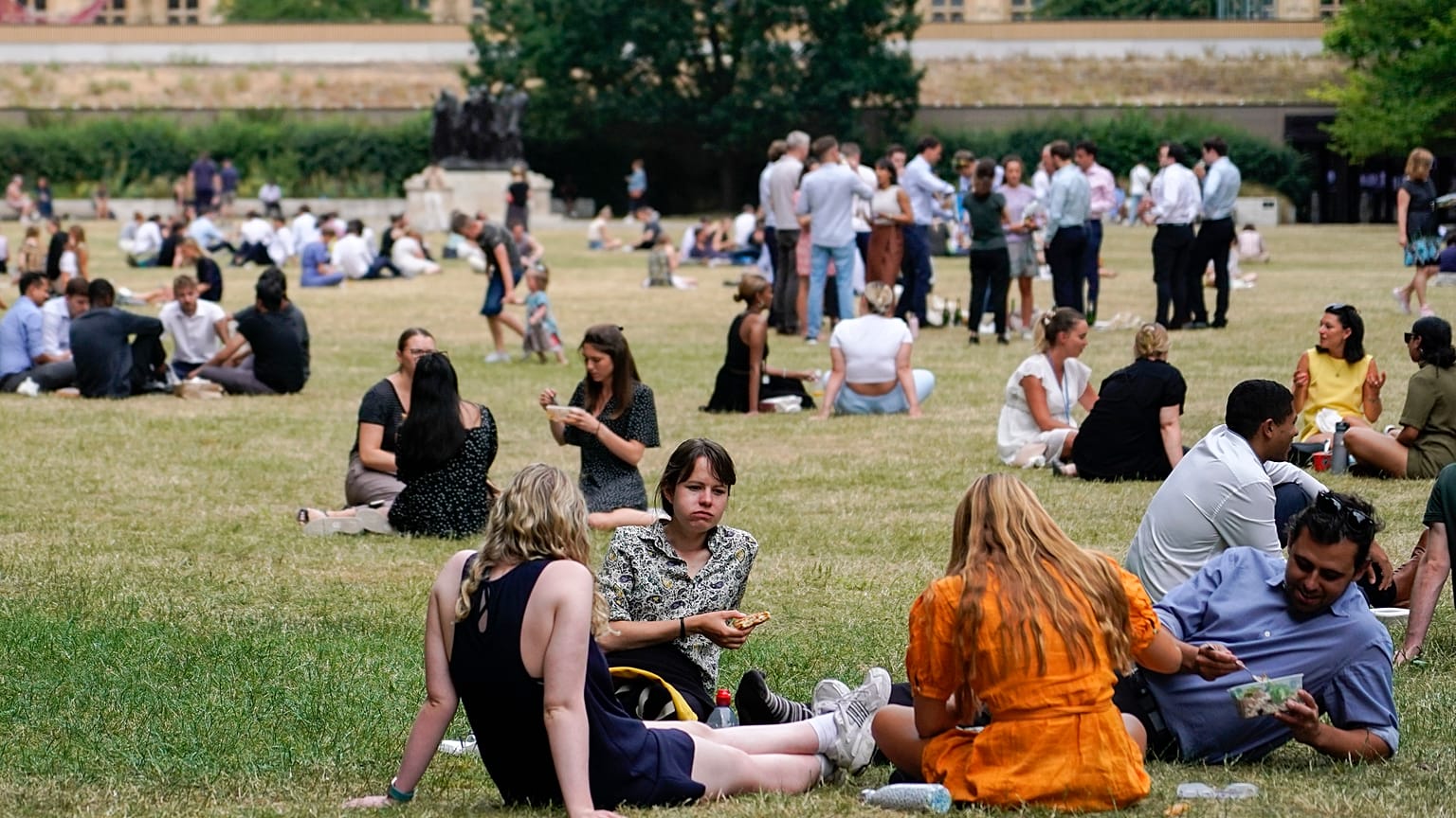 Picnic cerca del Parlamento británico