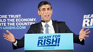 وزير المال البريطاني السابق ريشي سوناك في حفل اطلاق حملته ليكون زعيم حزب المحافظين ورئيس الوزراء 12/07/2022