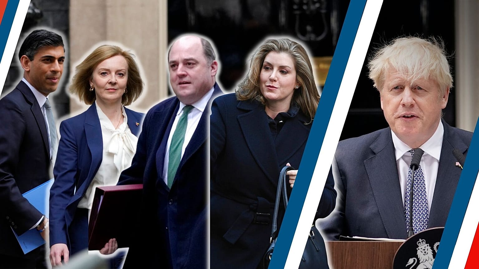 Les principaux candidats à la succession de Boris Johnson : 