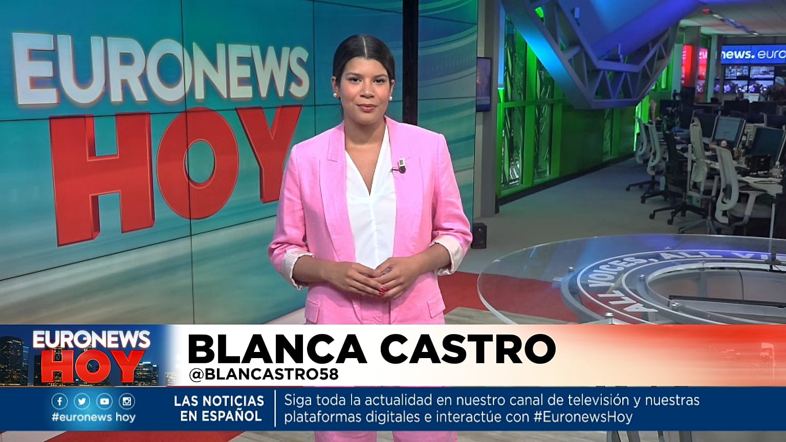 Blanca Castro presenta este miércoles 13 de julio Euronews Hoy. 