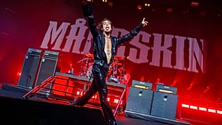 Il cantante dei Måneskin, Damiano David, sul palco di Montreux. (12.7.2022)