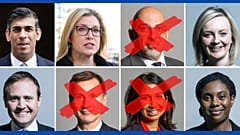 The five remaining Conservative leadership candidates, top (L-R) Rishi Sunak, Penny Mordaunt, Liz Truss, bottom (L-R) Tom Tugendhat, Kemi Badenoch.