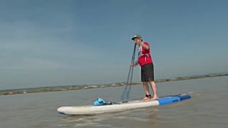Paddler im Neusiedler See