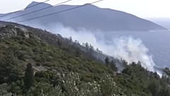 Η φωτιά στη δυτική Σάμο