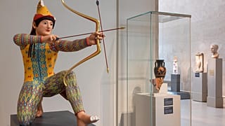Installation view of Chroma: Ancient Sculpture in Color, on view July 5, 2022 – March 26, 2023 at The Metropolitan Museum of Art, New York