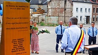 Un momento delle celebrazioni a Pepinster in Belgio