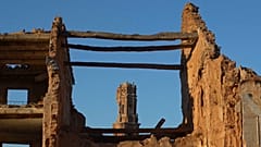 Ruinas de Belchite, Aragón, España.