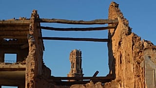 Ruinas de Belchite, Aragón, España.