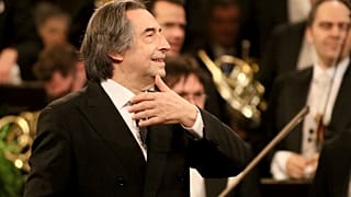 Le chef d'orchestre Riccardo Muti en 2018 lors d'un concert à Vienne
