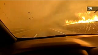 Las llamas llegaban hasta las carreteras portuguesas
