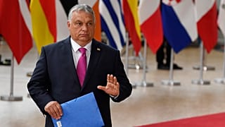 Hungarian Prime Minister Viktor Orban arrives for the extraordinary meeting of EU leaders to discuss Ukraine, energy and food security in Brussels, 30 May 2022