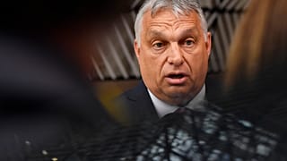 Hungarian Prime Minister Viktor Orban speaks to media in Brussels, Monday, May 30, 2022.