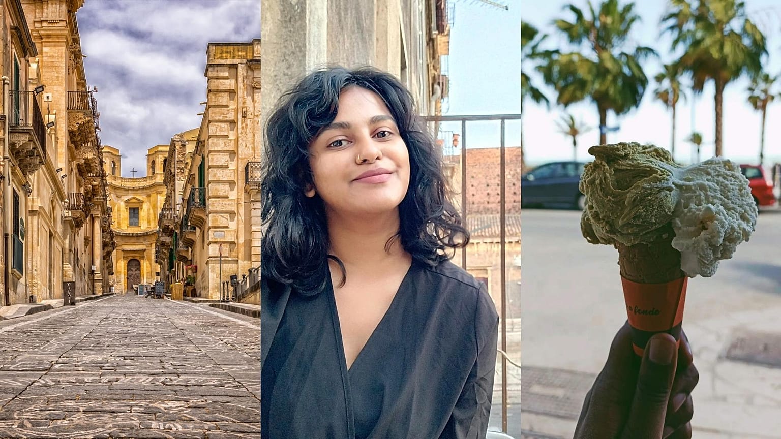 Shivani explored Sicily in Italy solo by train.