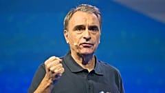 File photo of OVHcloud CEO, Michel Paulin, at an event in Paris in 2018.
