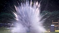 Explosion durch Feuerwerk - Symbolbild