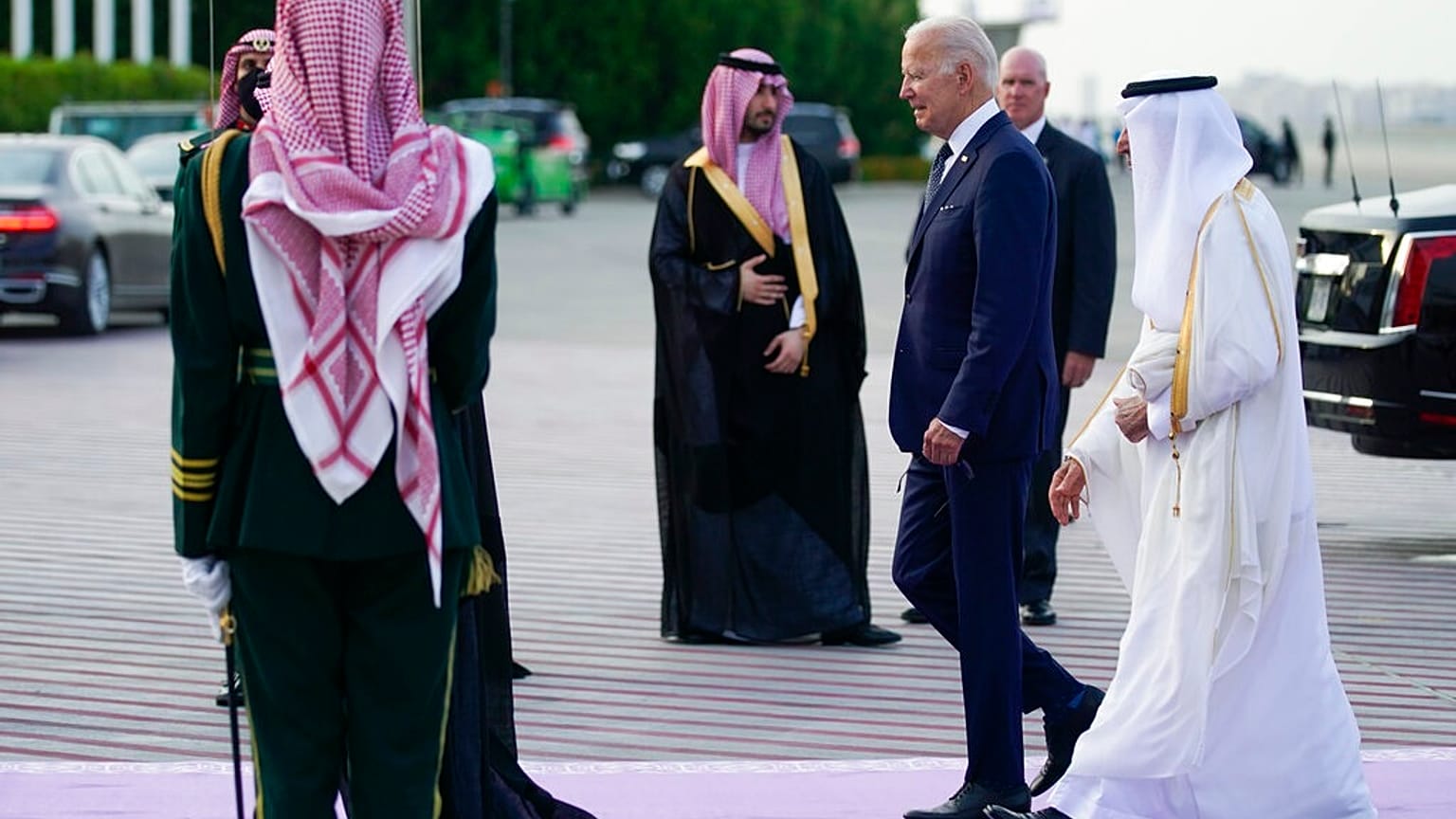 Joe Biden in Jiddah, Saudi Arabia - 15th July 2022.