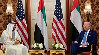 President Joe Biden meets with Abu Dhabi's Crown Prince Mohammed bin Zayed Al Nahyan on 16 July 2022
