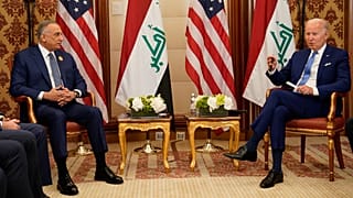 دیدار جو بایدن با مصطفی کاظمی در عربستان
