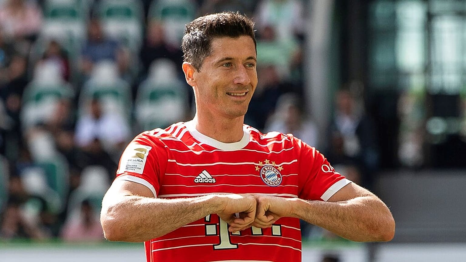 Robert Lewandowski még a Bayern München mezében, 2022 május 14-én