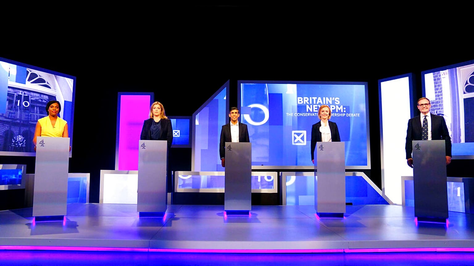 Εικόνα από το debate των υποψήφιων για τη διαδοχή του Μπόρις Τζόνσον