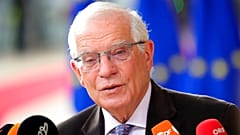Der EU-Außenbeauftragte Josep Borrell beim Treffen der EU-Außenminister