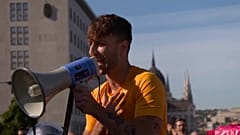 Protestos em Budapest contra o governo de Orbán