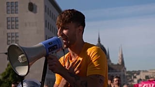 Protestos em Budapest contra o governo de Orbán