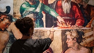 Photographie de l'exposition "Chapelle Sixtine" de Michel-Ange
