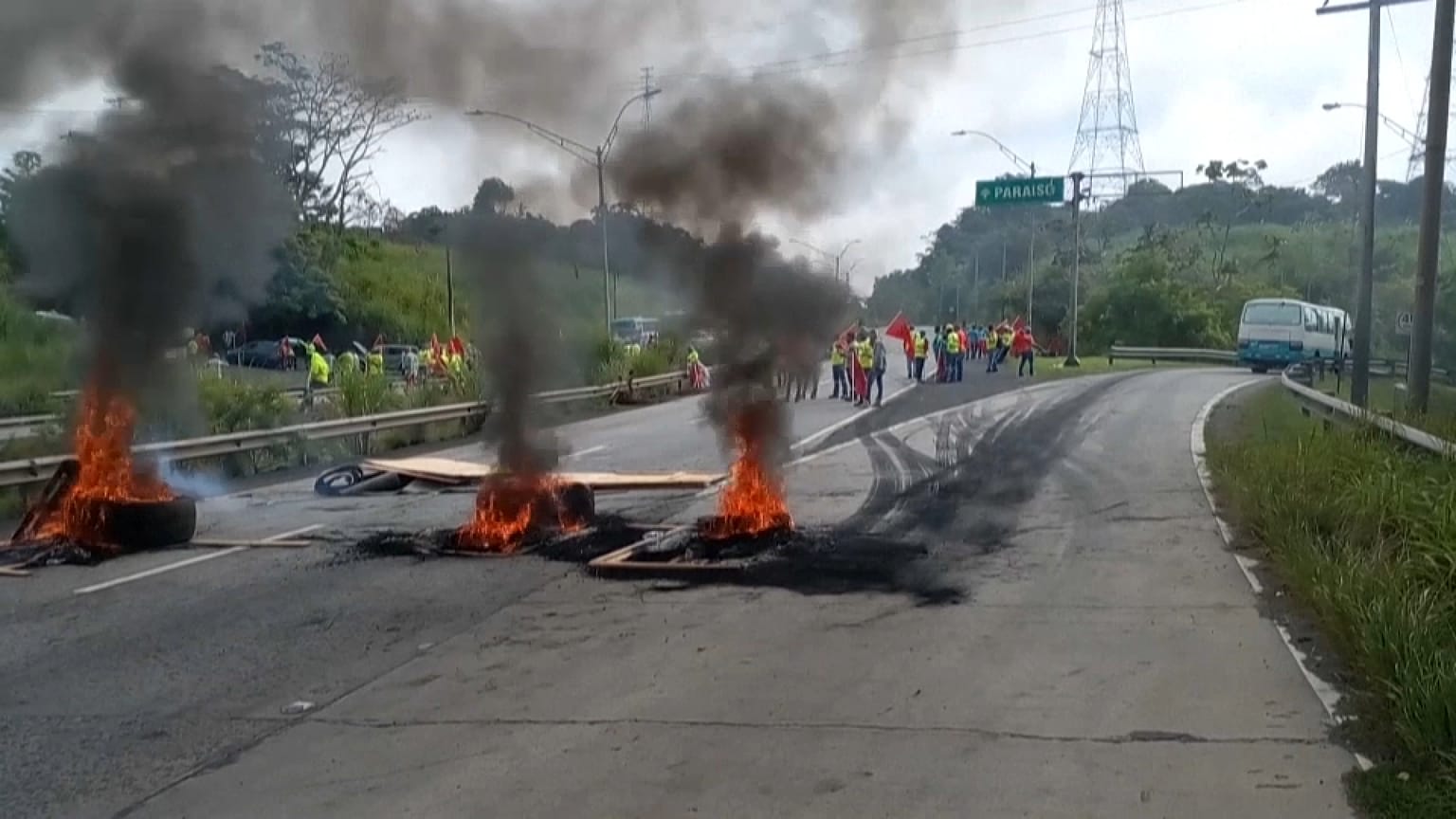 La Carretera Panamericana volvió a estar bloqueada