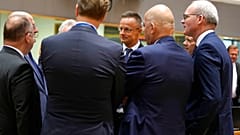 Uniós külügymiszterek Brüsszelben 2022. július 18-án